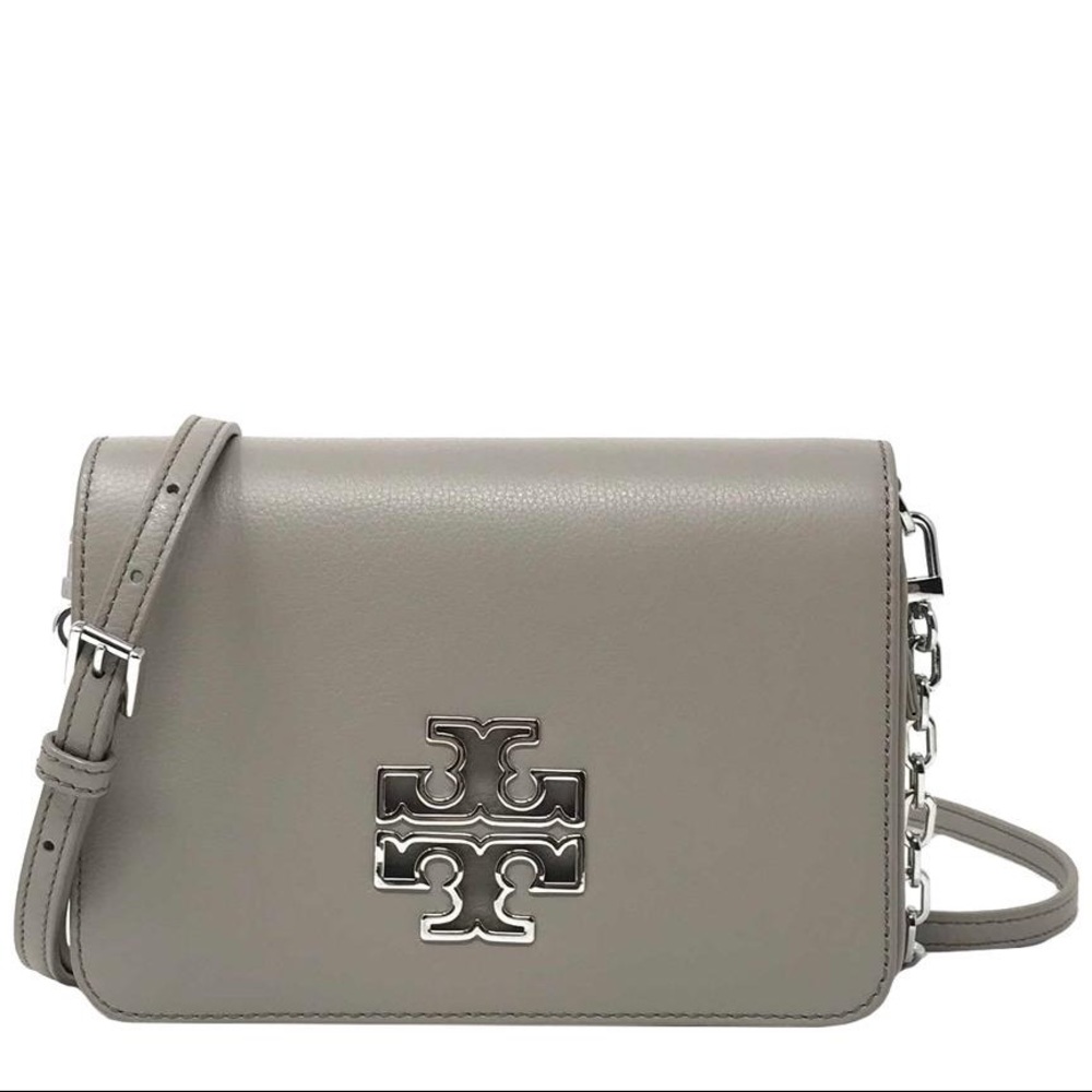 NEW Tory Burch Britten crossbody bag French Gray